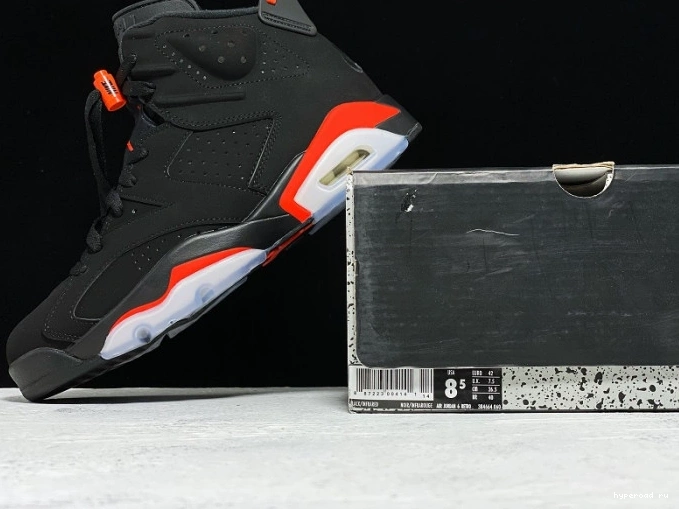 6 384664-060 Retro Jordan OG Air Infrared Black 0726